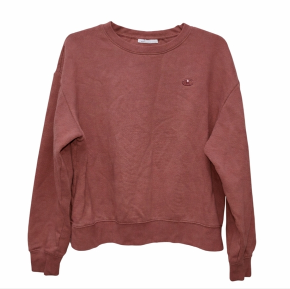 Large Champion Reverse Weave Boyfriend Crew Timeless Coral - Picture 4 of 6